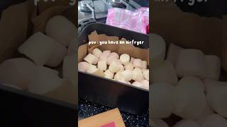 #pov #chocolate #marshmallow #airfryer #hack #trend #treat #smores #cookies