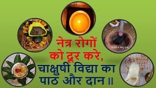 RECITING  CHAKSHUSHI VIDYA  CURES  EYE  DISEASE  नेत्र रोग मिटाए चाक्षुषी विद्या – आचार्य राजेश्वर