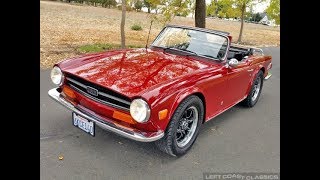 1973 Triumph TR6 for Sale w/ Overdrive