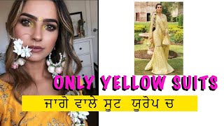 Special Jago suits.ਜਾਗੋ ਵਾਲੇ ਸੂਟ. Only yellow attire.#desifashion #indianfashion #punjabiineurope