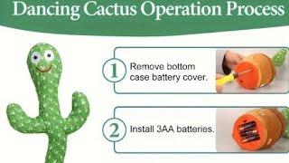 Get Ready To Dance With Talking Cactus Toys! Led English Singing Included!