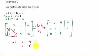 Solving a System of Equations Using Matrices (No Solution)