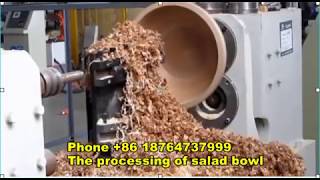 沙拉碗 盆的加工视频 The processing of salad bowl