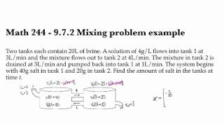 9.7.2 Mixing problem example