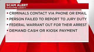 Scam Alert: Jury duty scam in Buncombe County