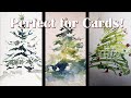🎄 3 Creative Christmas Tree Ideas - Fun, Fast and Easy for holiday cards 🎄