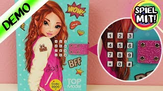 TOPMODEL Tagebuch mit CODE und Sound Depesche Diary | Wie kann man den Code ändern? Spiel mit mir