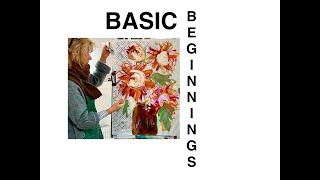 Basic beginning for painting on canvas