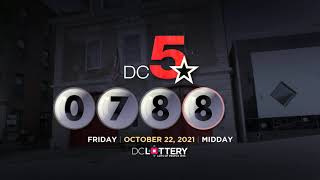 DC LOTTERY Midday 10/22/2021