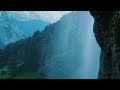 Calming Powerful Mountain Waterfall and River. Relaxing Nature Sounds HD  3 HOUR of white noise