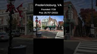 Random US Towns: Fredericksburg, VA #shorts