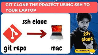 Clone any git repository with SSH