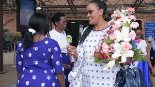 The welcoming of the Mother's Union world wide   President  Mrs Sheran Harper   in Rwanda