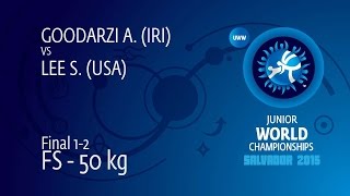 GOLD FS - 50 kg: S. LEE (USA) df. A. GOODARZI (IRI) by TF, 10-0