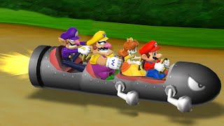 Mario Party 9 - Mario vs Wario vs Waluigi vs Daisy Master Difficulty| Cartoons Mee