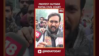 Students Protest Outside Civil Court After Arrest Of Prashant Kishor