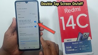 Redmi 14c Double Tap Screen On/Off Setting || How to Enable Double Tap to Wake \u0026 Lock Screen