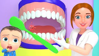 Baby Dental Care Song | Brush Teeth Twice | 3D Doctor Nursery Rhymes & Kids Songs
