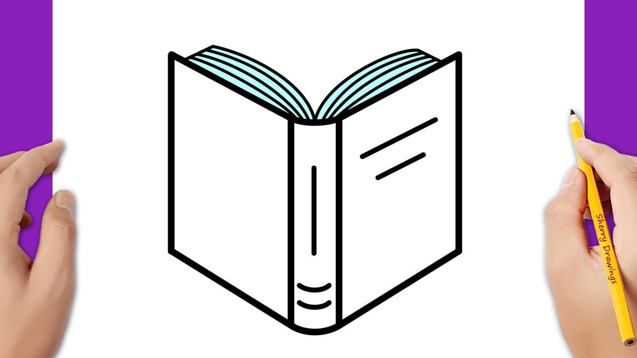 How To Draw A Book Easy Youtube