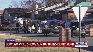 Bodycam video shows gun battle inside OKC home