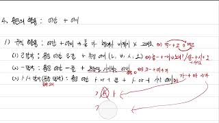 문법 강의 04) 용언2(동사/형용사)