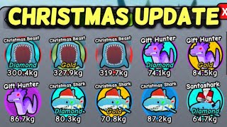 GO FISHING CHRISTMAS UPDATE Roblox [ NEW World Fish Merge Christmas Beast ]