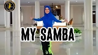 My Samba Line Dance || Demo by Zahirah Line Dance #linedance