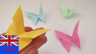 ORIGAMI BUTTERFLY / Tutorial How to fold a butterfly from paper?