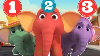 एक मोटा हाथी, Ek Mota Hathi 1,2,3 | Counting Number Song for Kids