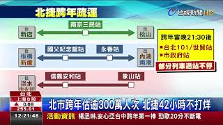 2線搭乘.3線離場!北捷潮天團陪伴跨年疏運