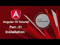 Angular 10 Tutorial - Installation