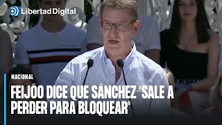 Feijóo dice que Sánchez \