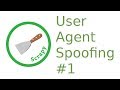 python scrapy shell - user agent spoofing