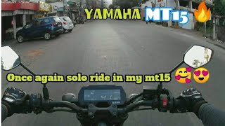 solo ride in my  yamaha mt15🔥/ moto vlog/@crazbiker700/