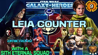 [5v5] LEIA COUNTER w/SEE, TRAYA [OMICRON] SAVAGE, NIHILIUS - SWHOH/GAC 1/3