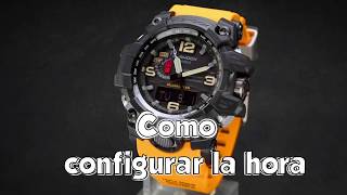 Como CONFIGURAR la hora en un G SHOCK MUDMASTER GWG-1000, gwg1000-1a9