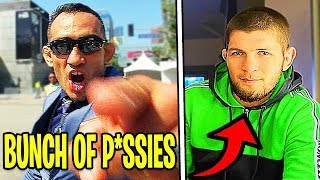 Tony Ferguson sends a message to Khabib and Conor McGregor, Justin Gaethje reacts to UFC 249