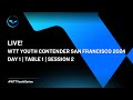 LIVE! | T1 | Day 1 | WTT Youth Contender San Francisco 2024 | Session 2