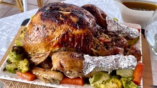 Recette de Dinde Juteuse et Tendre  Rôtie, Farcie au four #secrets et astuces cuisson, Juicy Turkey