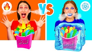 Hot vs Cold Food Challenge | Awesome Kitchen Tricks by Fun Teen