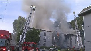 70 people displaced, 12 units destroyed after fire rips through DeKalb County apartment