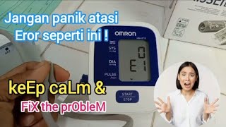 Mengatasi kode E1 pada tensi meter Omron HEM-8712 #omron #error #bloodpressure