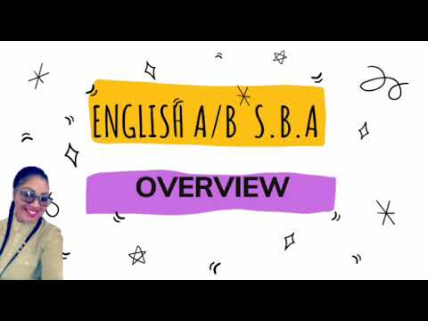 CSEC English A/B S.B.A Overview - YouTube