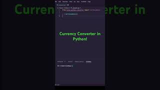 Create Simple Currency Exchanger in Python! #shorts #python #programming #currency #forex
