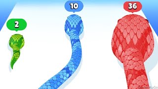 🐍SNAKE RUN RACE 3D GAMEPLAY | NEW ANDROID GAMES 2022