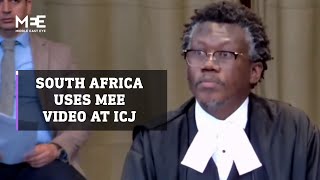 South Africa’s legal team uses MEE video as evidence at ICJ