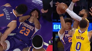 Markieff Morris gets a flagrant 1 protecting the rim with a hard foul | Lakers vs Suns Game 6
