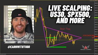 Scalping the Close: Trading US30, NAS100, SPX500, & More! w/ EarnWithTodd
