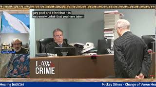 Aaron Spencer Case DIsmissed & Mickey Stines Venue Hearing