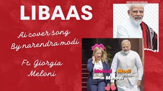 Libaas - AI Cover Song - in  PM Narendra Modi ji Voice | ft. Giorgia Meloni | billo bagge billeya